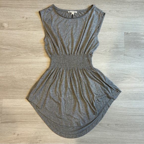 Twenty8Twelve Women’s Grey Sleeveless Scrunched Waist Dress - Small - Picture 1 of 4